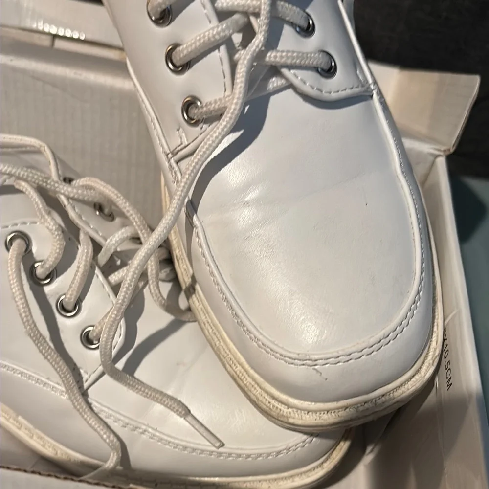 Classic White Kids Dress Shoes